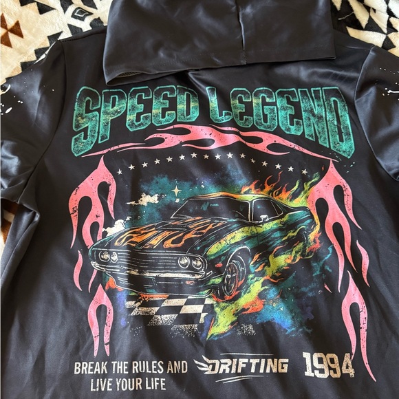 Tops - Black Speed Legend Graphic Hoodie